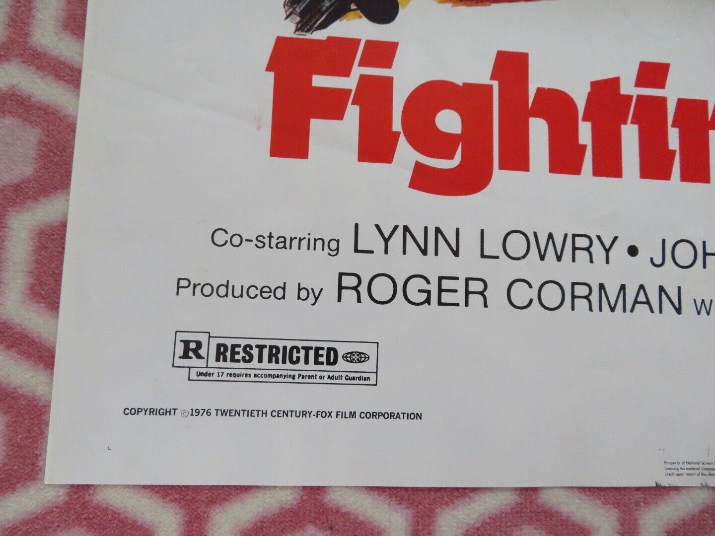 FIGHTING MAD STYLE B FOLDED US ONE SHEET POSTER LYNN LOWRY JOHN DOUCETTE 1976 - Rendezvous Cinema