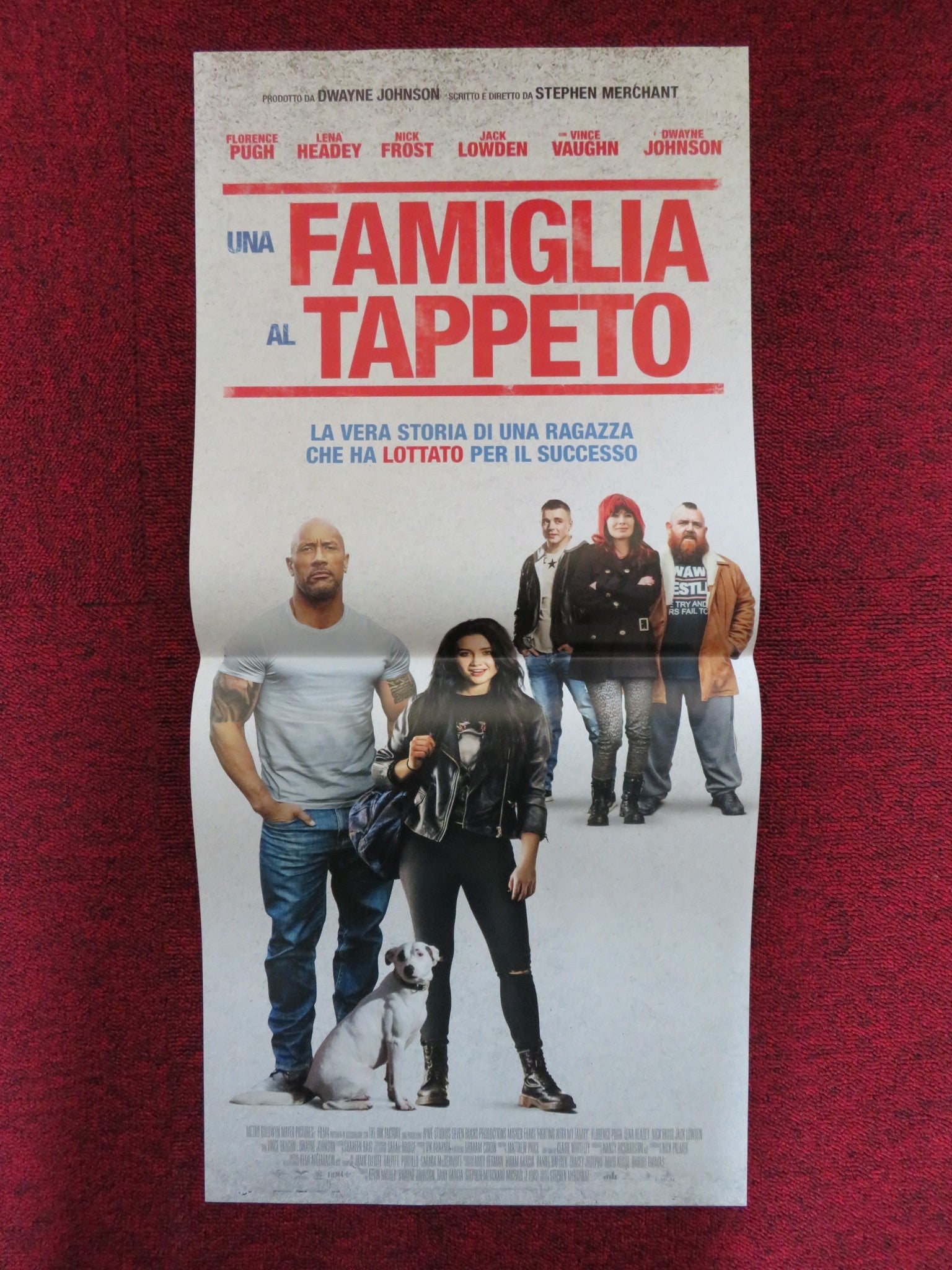 FIGHTING WITH MY FAMILY ITALIAN LOCANDINA POSTER DWAYNE JOHNSON NICK FROST 2019 Rendezvous Cinema Movie posters