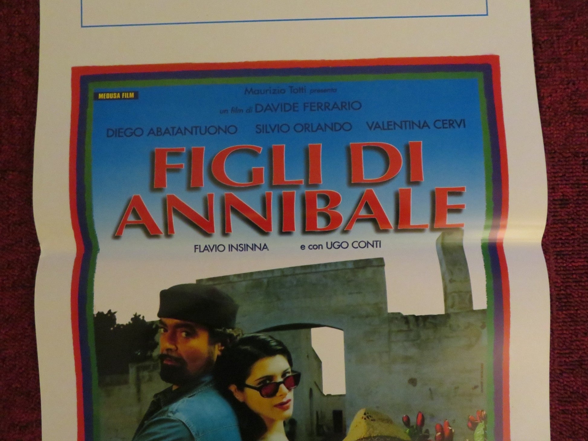 FIGLI DI ANNIBALE ITALIAN LOCANDINA POSTER DIEGO ABATANTUONO SILVIO ORLANDO 1998 Rendezvous Cinema Movie posters