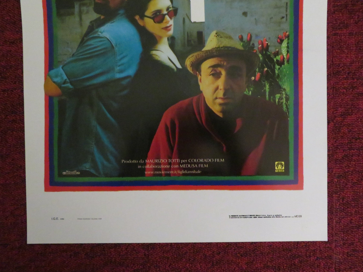 FIGLI DI ANNIBALE ITALIAN LOCANDINA POSTER DIEGO ABATANTUONO SILVIO ORLANDO 1998 Rendezvous Cinema Movie posters