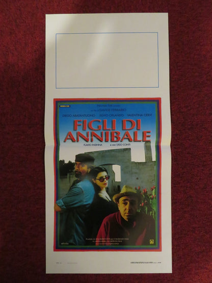 FIGLI DI ANNIBALE ITALIAN LOCANDINA POSTER DIEGO ABATANTUONO SILVIO ORLANDO 1998 Rendezvous Cinema Movie posters