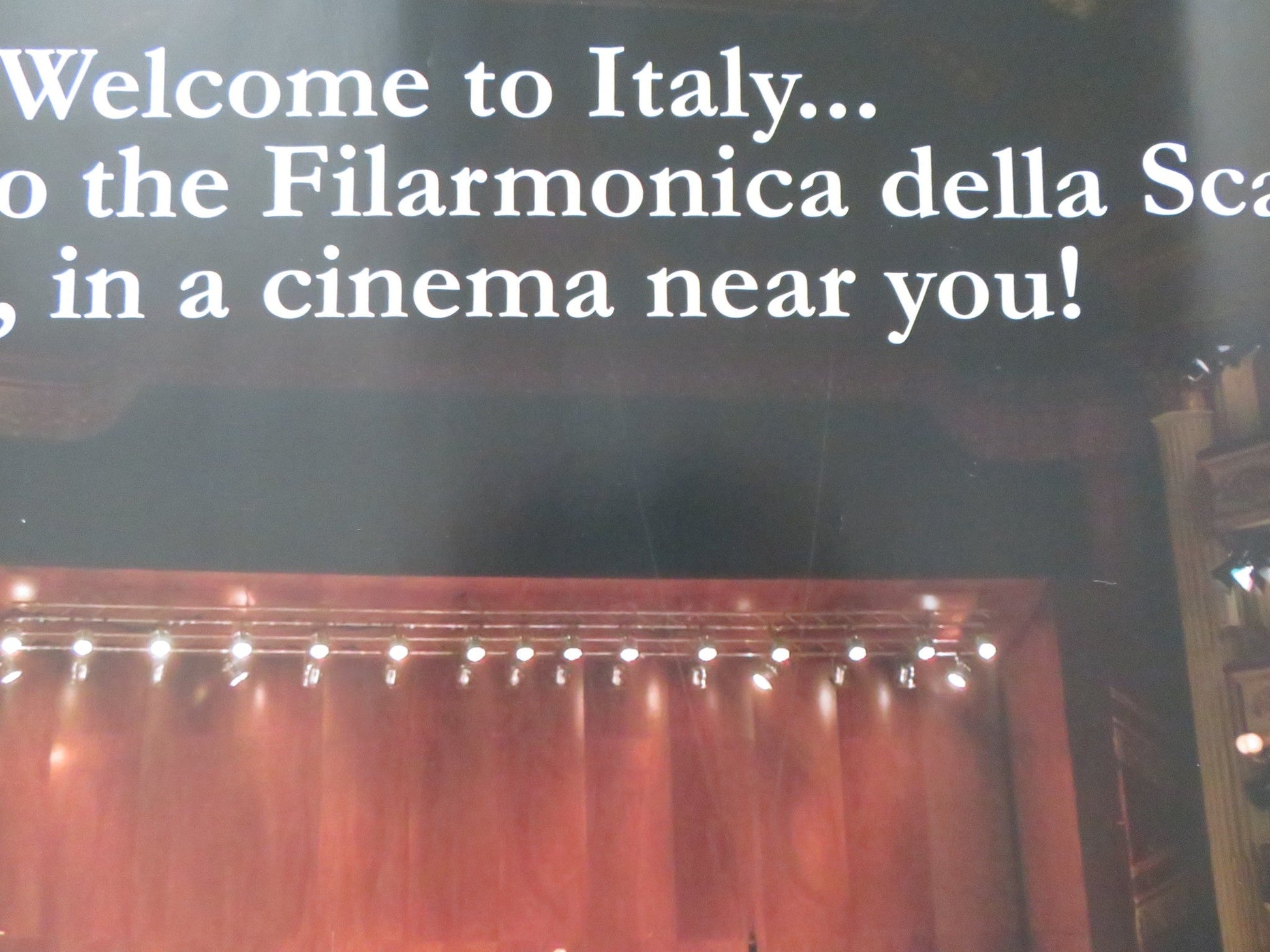 FILARMONICA DELLA SCALA IN CINEMAS 30TH ANNIVERSARY UK QUAD ROLLED POSTER 2012 Rendezvous Cinema Movie posters