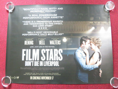 FILM STARS DON'T DIE IN LIVERPOOL UK QUAD ROLLED POSTER ANNETTE BENING 2017 Rendezvous Cinema Movie posters