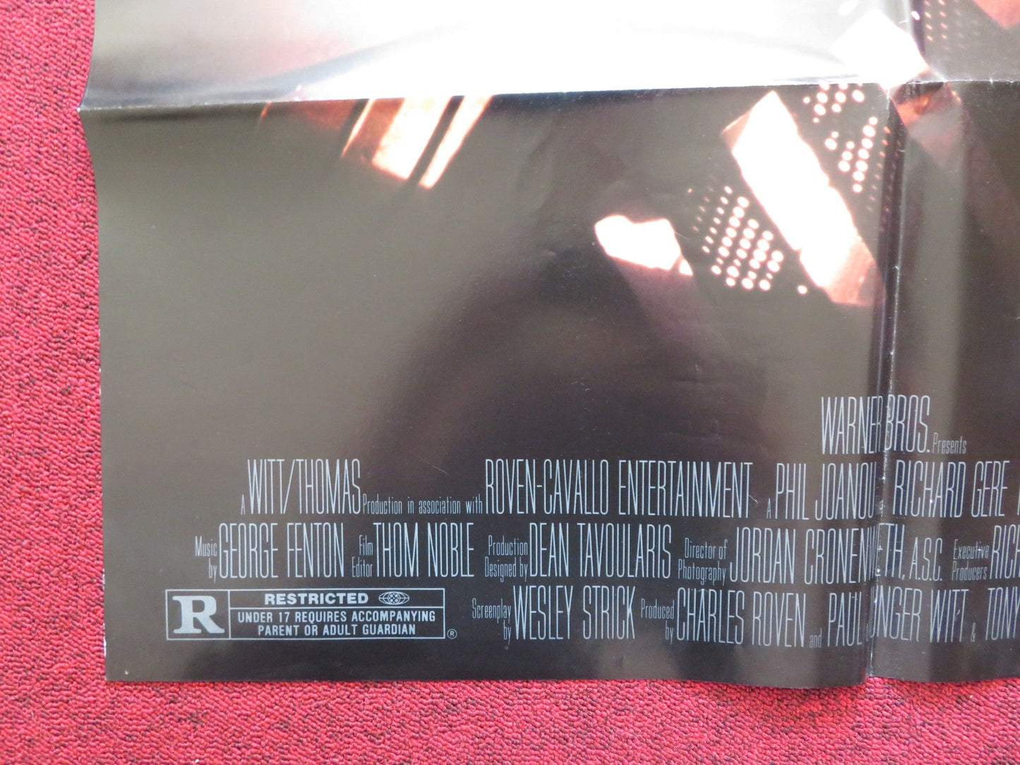 FINAL ANALYSIS FOLDED US ONE SHEET POSTER RICHARD GERE KIM BASINGER 1992 Rendezvous Cinema Movie posters