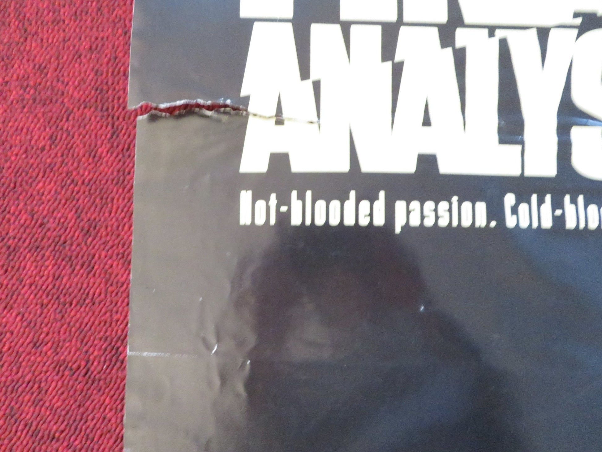 FINAL ANALYSIS UK QUAD POSTER FOLDED RICHARD GERE KIM BASINGER 1992 Rendezvous Cinema Movie posters