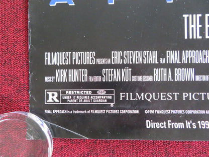 FINAL APPROACH US ONE SHEET ROLLED POSTER JAMES SIKKING HECTOR ELIZONDO 1991 Rendezvous Cinema Movie posters
