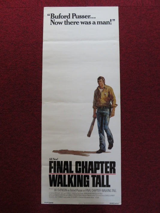 FINAL CHAPTER WALKING TALL US INSERT (14"x 36") POSTER BO SVENSON 1977 Rendezvous Cinema Movie posters