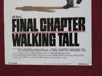 FINAL CHAPTER WALKING TALL US INSERT (14"x 36") POSTER BO SVENSON 1977 Rendezvous Cinema Movie posters