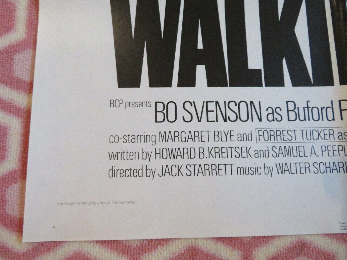 FINAL CHAPTER- WALKING TALL US ONE SHEET POSTER BO SVENSON MARGARET BLYE 1977 - Rendezvous Cinema