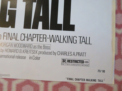 FINAL CHAPTER- WALKING TALL US ONE SHEET POSTER BO SVENSON MARGARET BLYE 1977 - Rendezvous Cinema