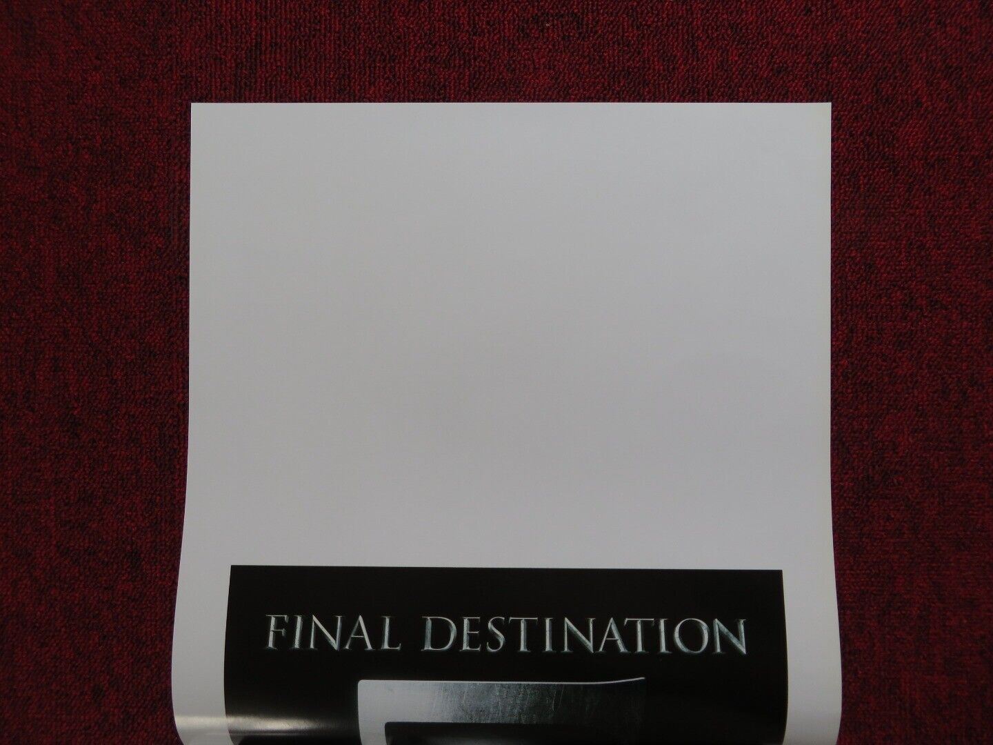 FINAL DESTINATION 5 ITALIAN LOCANDINA (27.5"x13") POSTER NICHOLAS D'AGOSTO 2011 Movie posters