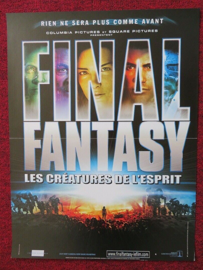 FINAL FANTASY THE SPIRITS WITHIN FRENCH (16"x 21") POSTER BALDWIN RHAMES 2001 Movie posters