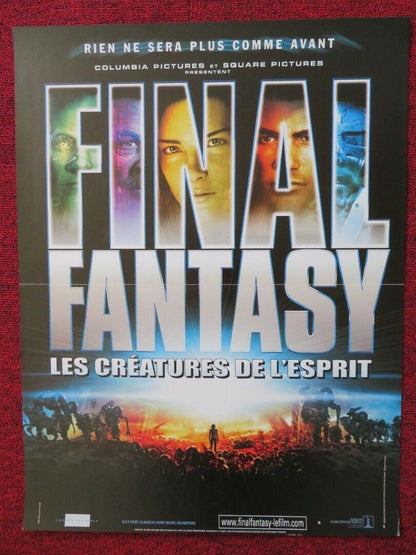 FINAL FANTASY THE SPIRITS WITHIN FRENCH (16"x 21") POSTER BALDWIN RHAMES 2001 Movie posters