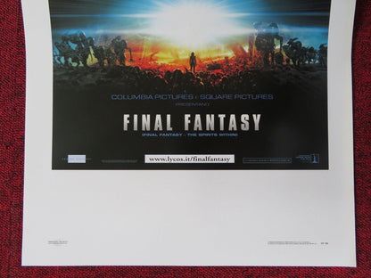 FINAL FANTASY - THE SPIRITS WITHIN ITALIAN LOCANDINA (27.5"x13") POSTER 2001 - Rendezvous Cinema