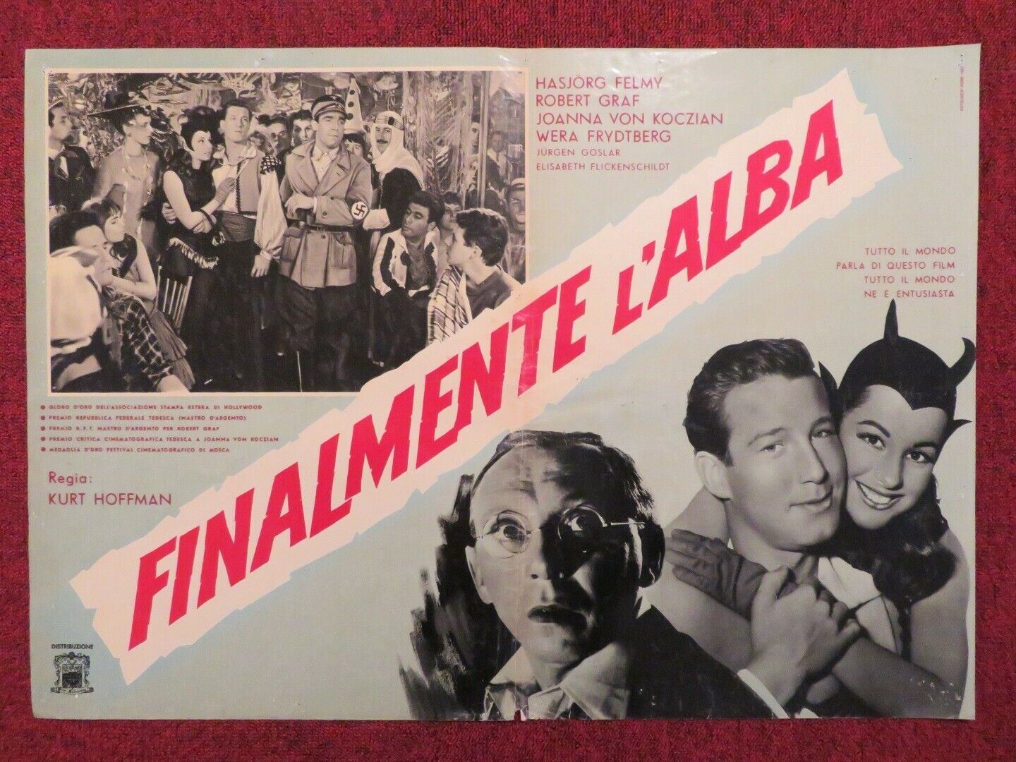 FINALMENTE L'ALBA / AREN'T WE WONDERFUL - A ITALIAN FOTOBUSTA POSTER 1958 Movie posters