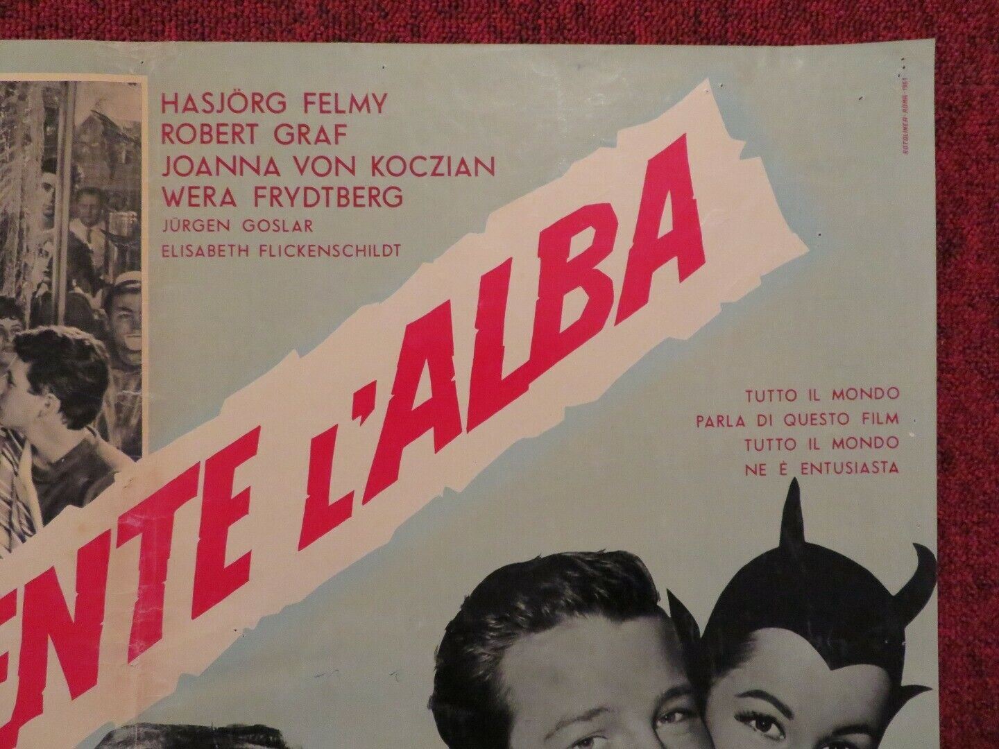 FINALMENTE L'ALBA / AREN'T WE WONDERFUL - A ITALIAN FOTOBUSTA POSTER 1958 Movie posters