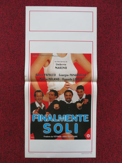 FINALMENTE SOLI ITALIAN LOCANDINA POSTER ROCCO PAPALEO GIORGIO PANARIELLO 1997 Rendezvous Cinema Movie posters