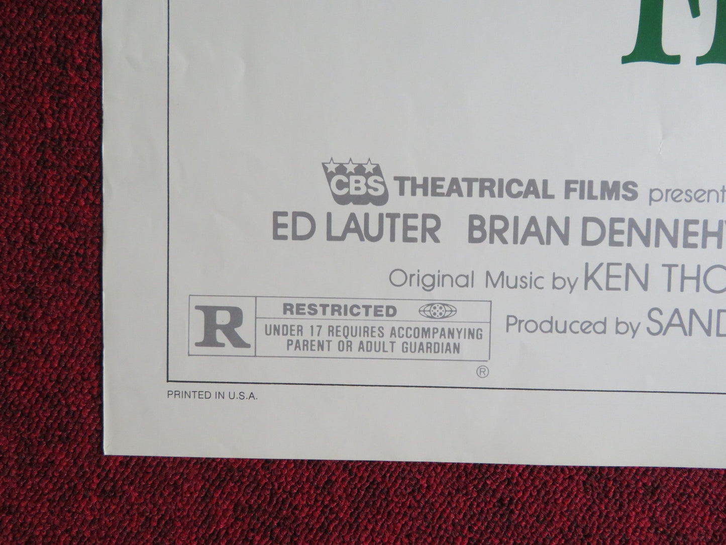 FINDERS KEEPERS FOLDED US ONE SHEET POSTER MICHAEL O'KEEFE BEVERLY D'ANGELO 1984 Rendezvous Cinema Movie posters