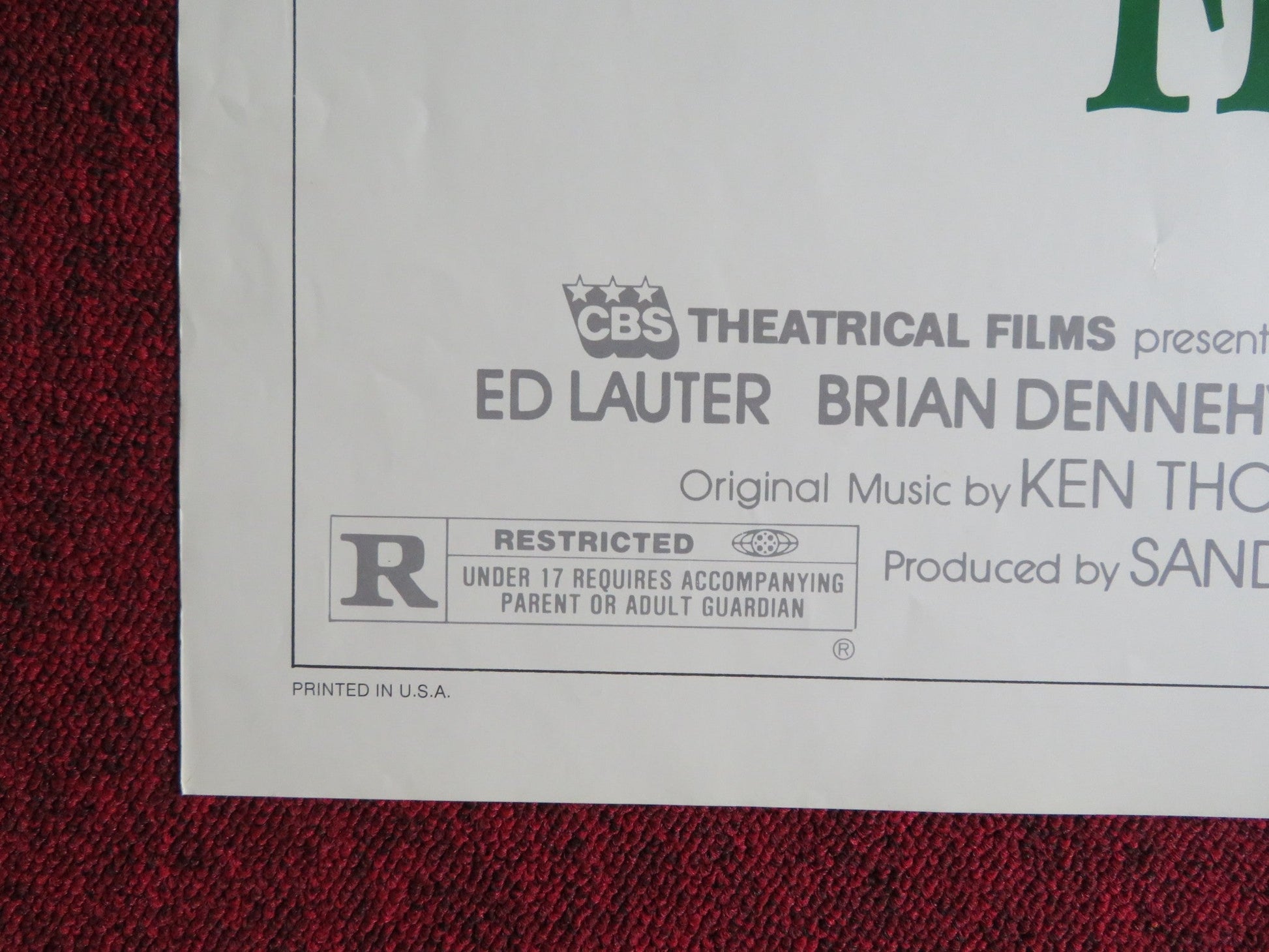 FINDERS KEEPERS FOLDED US ONE SHEET POSTER MICHAEL O'KEEFE BEVERLY D'ANGELO 1984 Rendezvous Cinema Movie posters