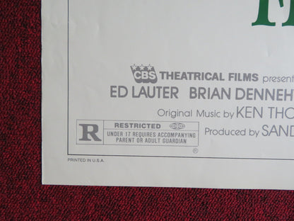 FINDERS KEEPERS FOLDED US ONE SHEET POSTER MICHAEL O'KEEFE BEVERLY D'ANGELO 1984 Rendezvous Cinema Movie posters