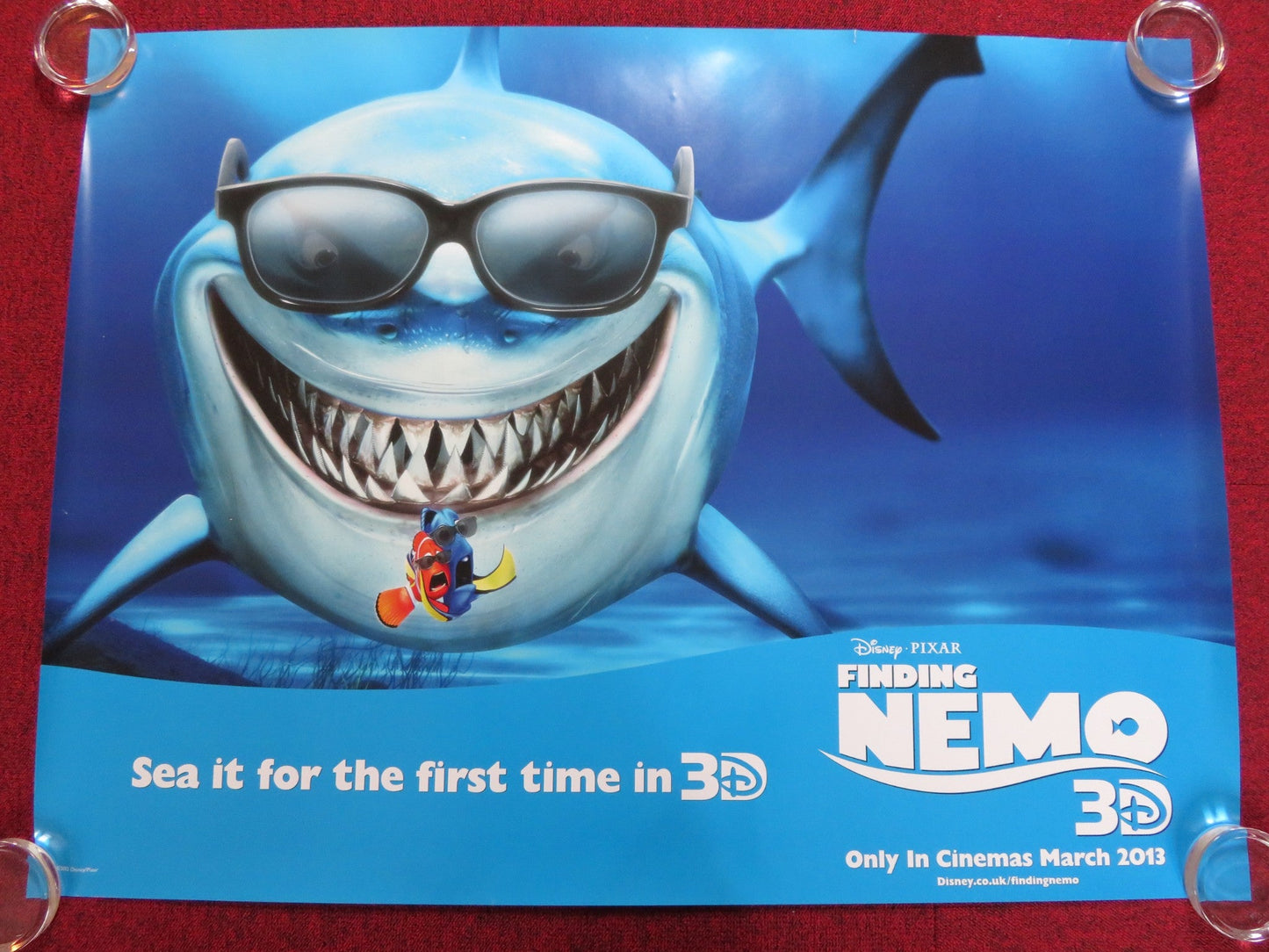 FINDING NEMO UK QUAD (30"x 40") ROLLED POSTER ALEXANDER GOULD E. DEGENERES 2003 Rendezvous Cinema Movie posters