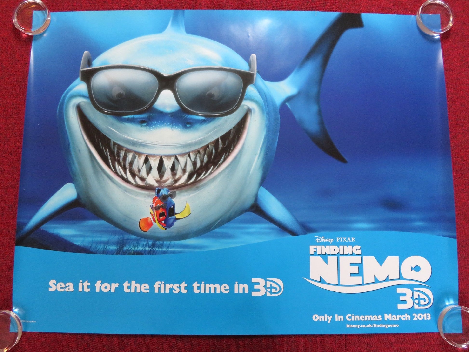 FINDING NEMO UK QUAD (30"x 40") ROLLED POSTER ALEXANDER GOULD E. DEGENERES 2003 Rendezvous Cinema Movie posters