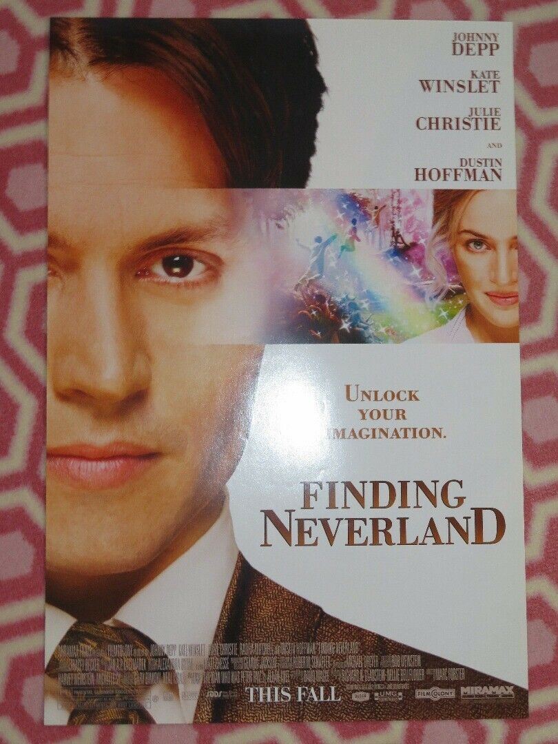 FINDING NEVERLAND US MINI (13"x 19.5") POSTER JOHNNY DEPP KATE WINSLET '04 Rendezvous Cinema Movie posters