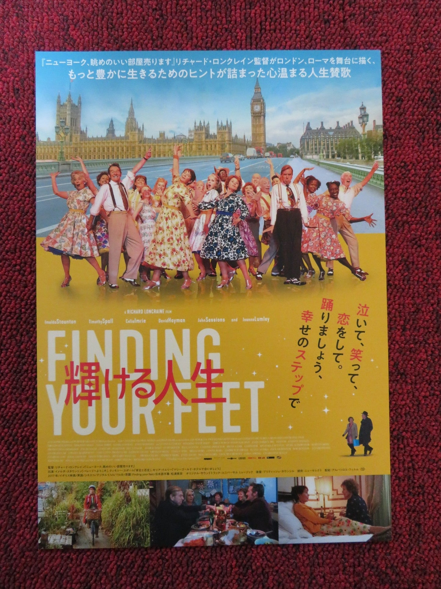 FINDING YOUR FEET JAPANESE CHIRASHI (B5) POSTER IMELDA STAUNTON CELIA IMRIE 2017 Rendezvous Cinema Movie posters