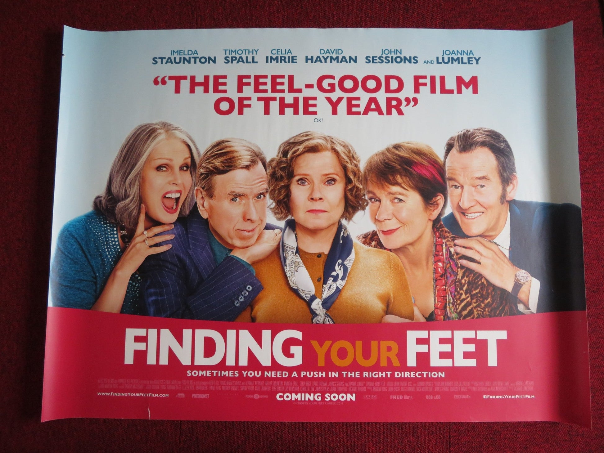 FINDING YOUR FEET UK QUAD (30"x 40") ROLLED POSTER TIMOTHY SPALL J. LUMLEY 2017 Rendezvous Cinema Movie posters