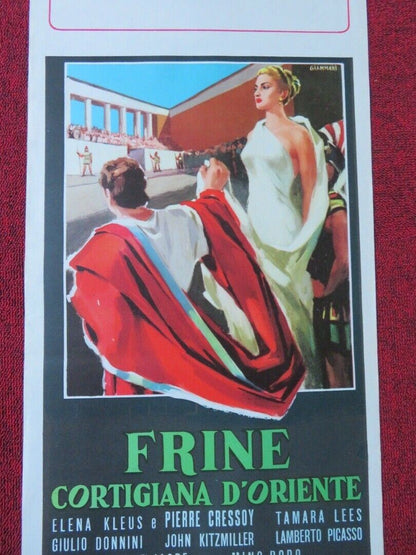 FINE COTIGIANA D'ORIENTE ITALIAN LOCANDINA (27.5"x13") POSTER ELENA KLEUS 1953 Movie posters