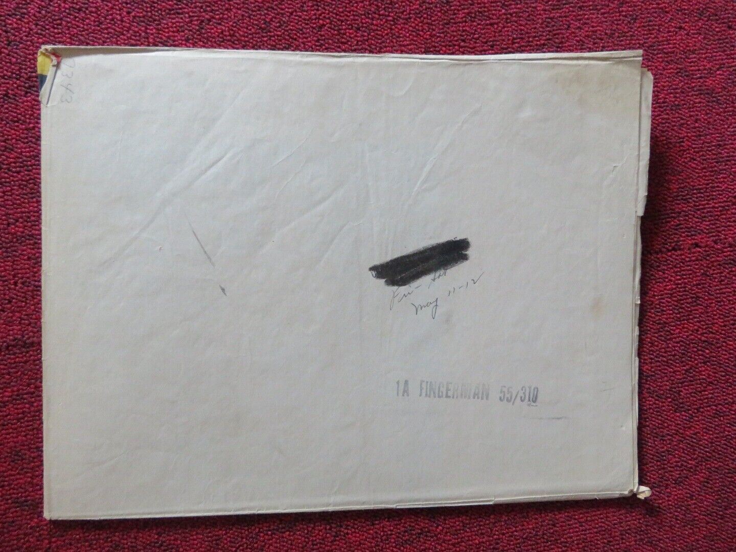 FINGER MAN FOLDED US ONE SHEET POSTER FORREST TUCKER FRANK LOVEJOY 1955 Movie posters