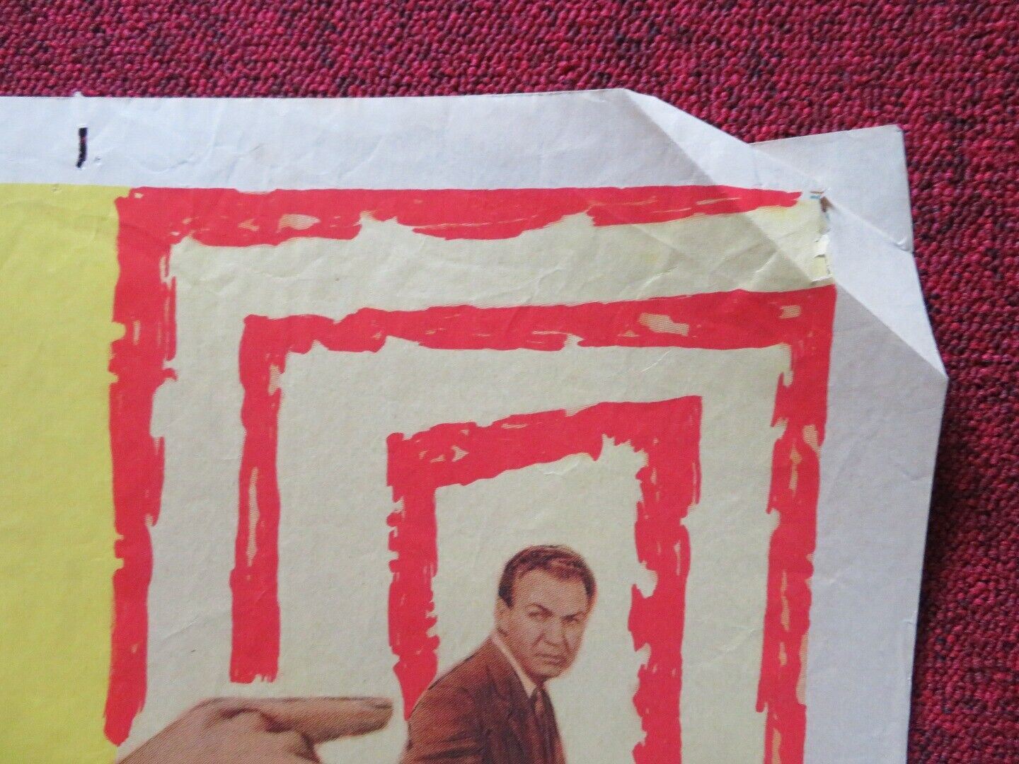 FINGER MAN FOLDED US ONE SHEET POSTER FORREST TUCKER FRANK LOVEJOY 1955 Movie posters