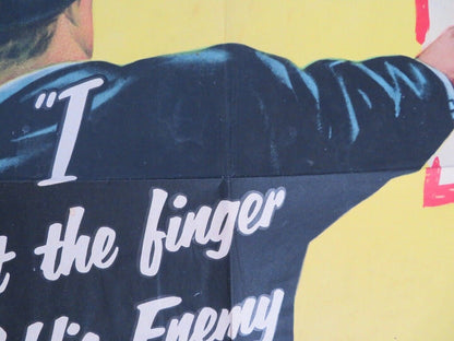 FINGER MAN FOLDED US ONE SHEET POSTER FRANK LOVEJOY 1955 Movie posters