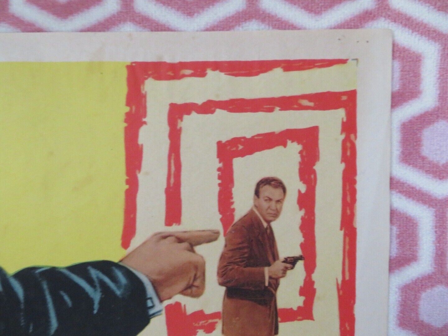 FINGER MAN FOLDED US ONE SHEET POSTER FRANK LOVEJOY 1955 Movie posters