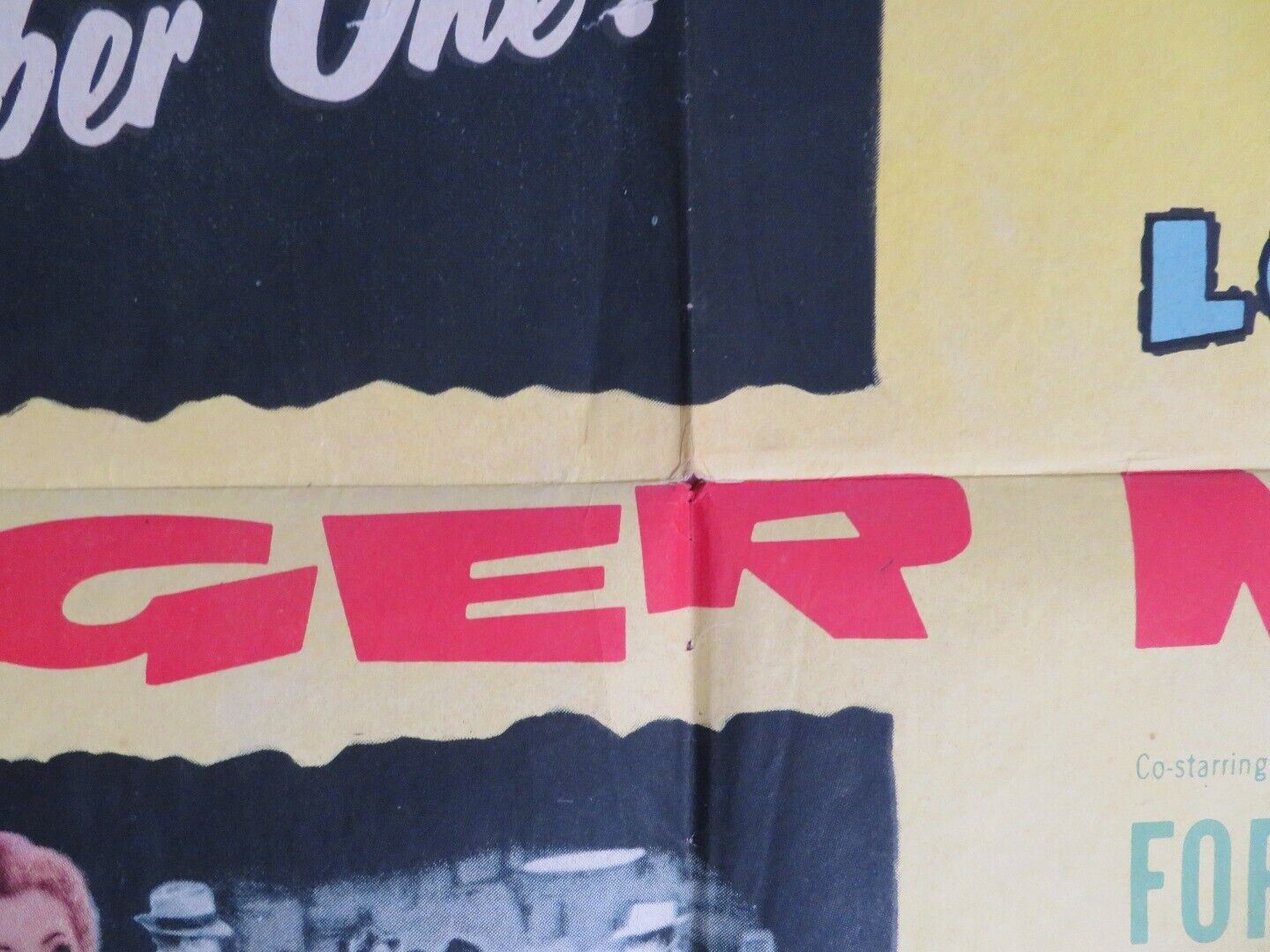 FINGER MAN FOLDED US ONE SHEET POSTER FRANK LOVEJOY 1955 Movie posters