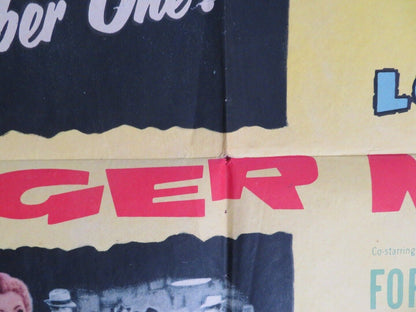 FINGER MAN FOLDED US ONE SHEET POSTER FRANK LOVEJOY 1955 Movie posters