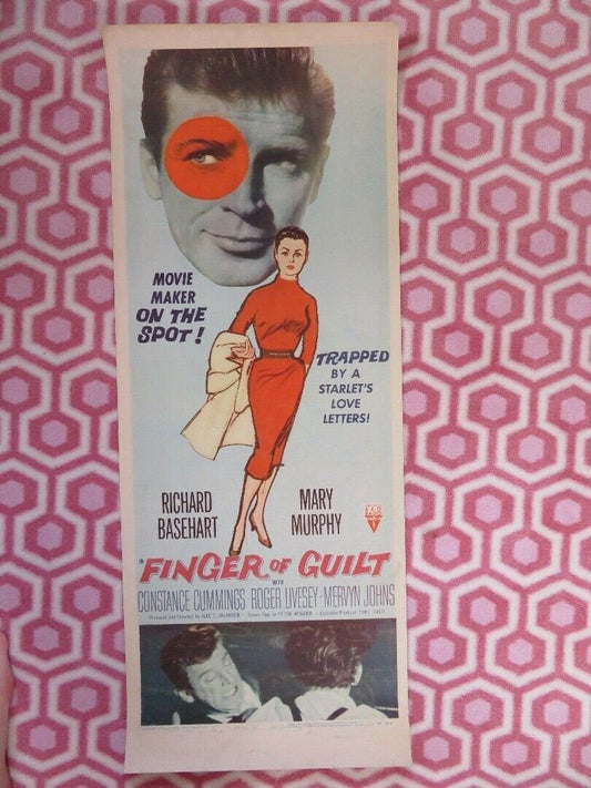 FINGER OF GUILT US INSERT (14"x 36") POSTER RICHARD BASEHART MARY MURPHY 1956 Movie posters