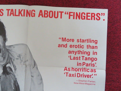 FINGERS FOLDED US ONE SHEET POSTER HARVEY KEITEL TISA FARROW 1978 Movie posters