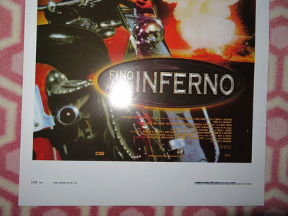 FINO ALL'INFERNO / Inferno ITALIAN LOCANDINA (27.5"x13") POSTER VAN DAMME 1999 Movie posters