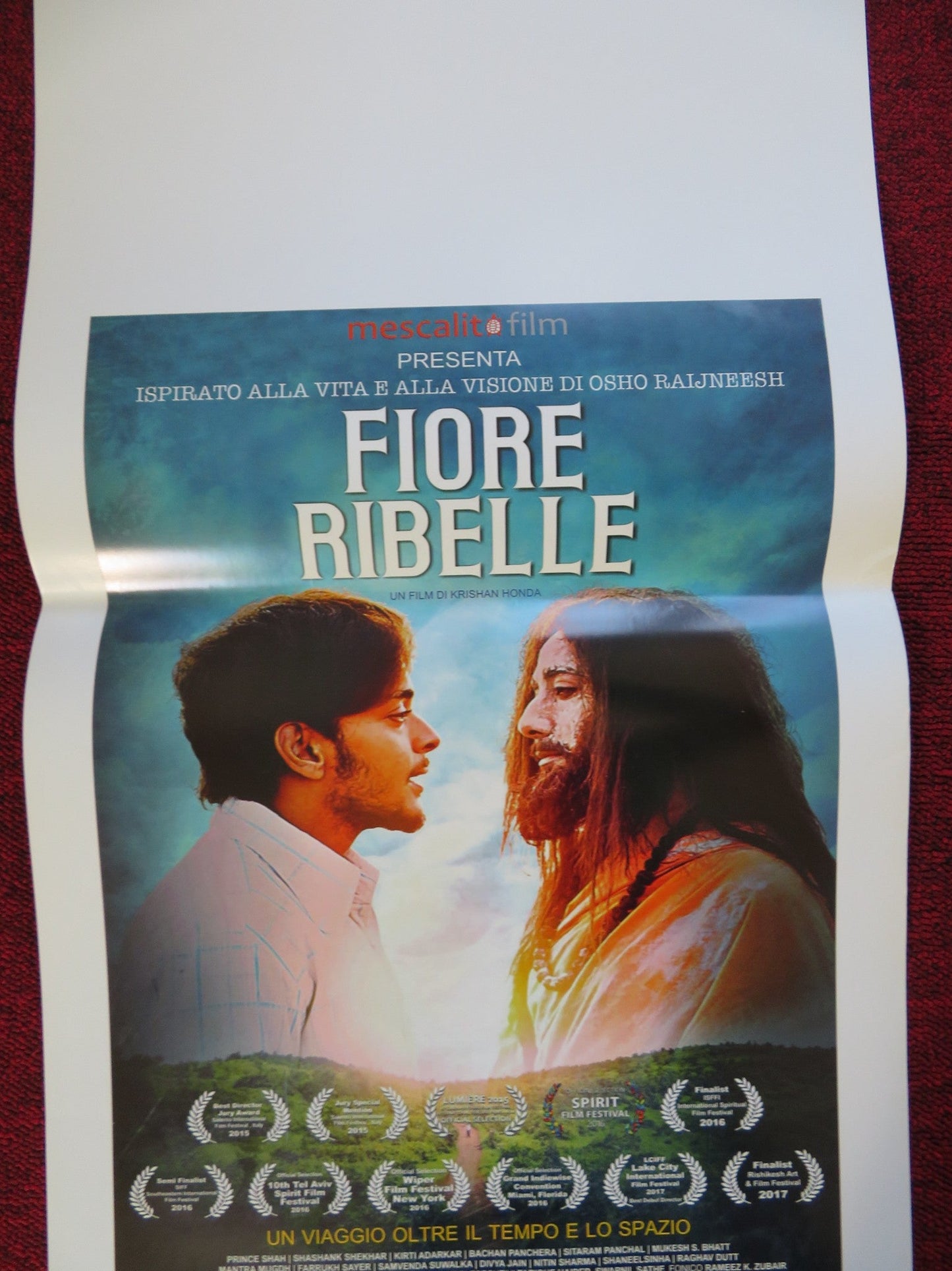 FIORE RIBELLE ITALIAN LOCANDINA (27.5"x13") POSTER PRINCE SHAH S. SHEKHAR 2016 Rendezvous Cinema Movie posters