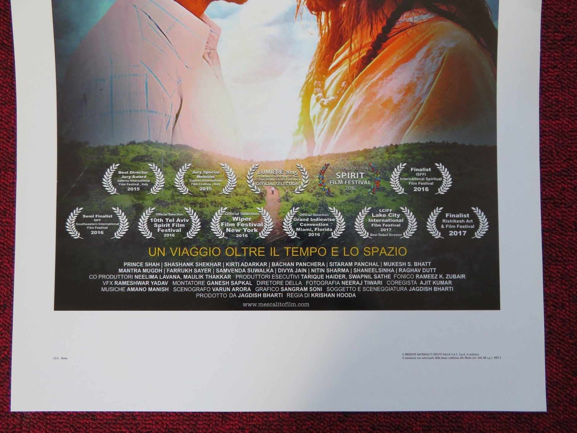 FIORE RIBELLE ITALIAN LOCANDINA (27.5"x13") POSTER PRINCE SHAH S. SHEKHAR 2016 Rendezvous Cinema Movie posters