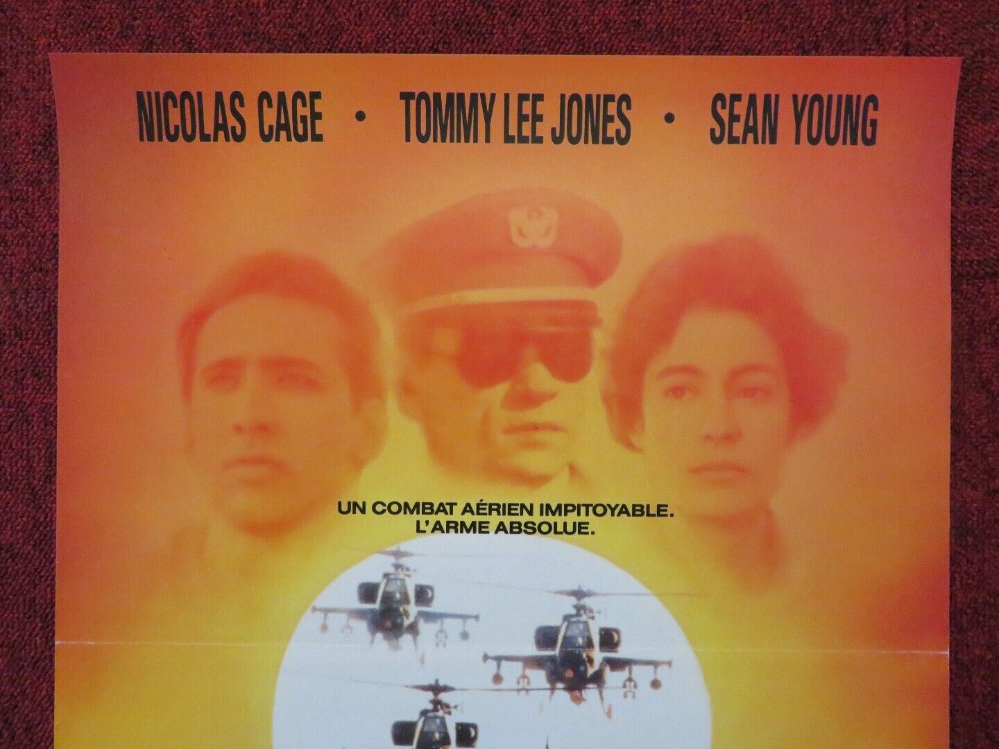 FIRE BIRDS FRENCH (15"x 21") POSTER NICOLAS CAGE TOMMY LEE JONES 1990 - Rendezvous Cinema