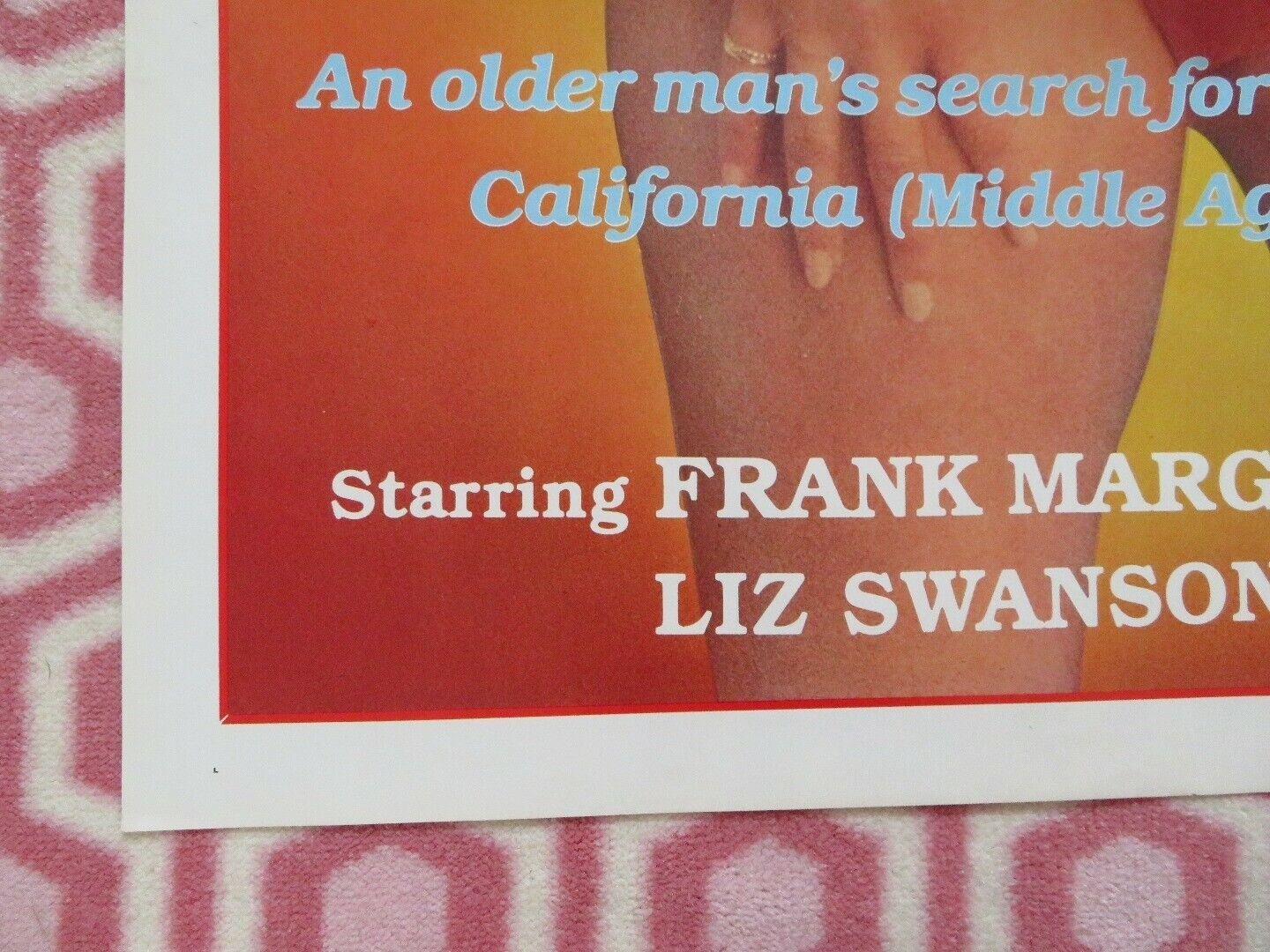 FIRE DOWN BELOW / Red Heat US ONE SHEET POSTER FRANK MARGELLO 1976 Movie posters