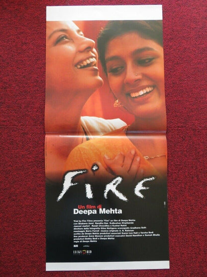 FIRE ITALIAN LOCANDINA (27.5"x12.5") POSTER DEEPA MEHTA 1998 Movie posters