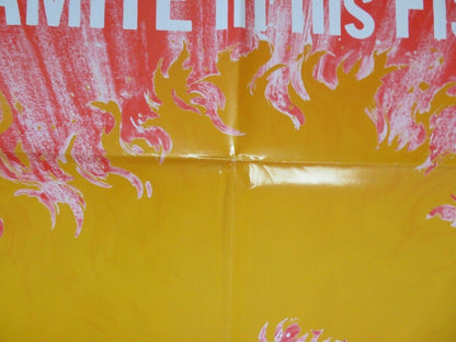 FIRE OF THE TIGER KUNG FU FOLDED US ONE SHEET POSTER CHEW YIP SAI-HO-KAI 1970'S - Rendezvous Cinema