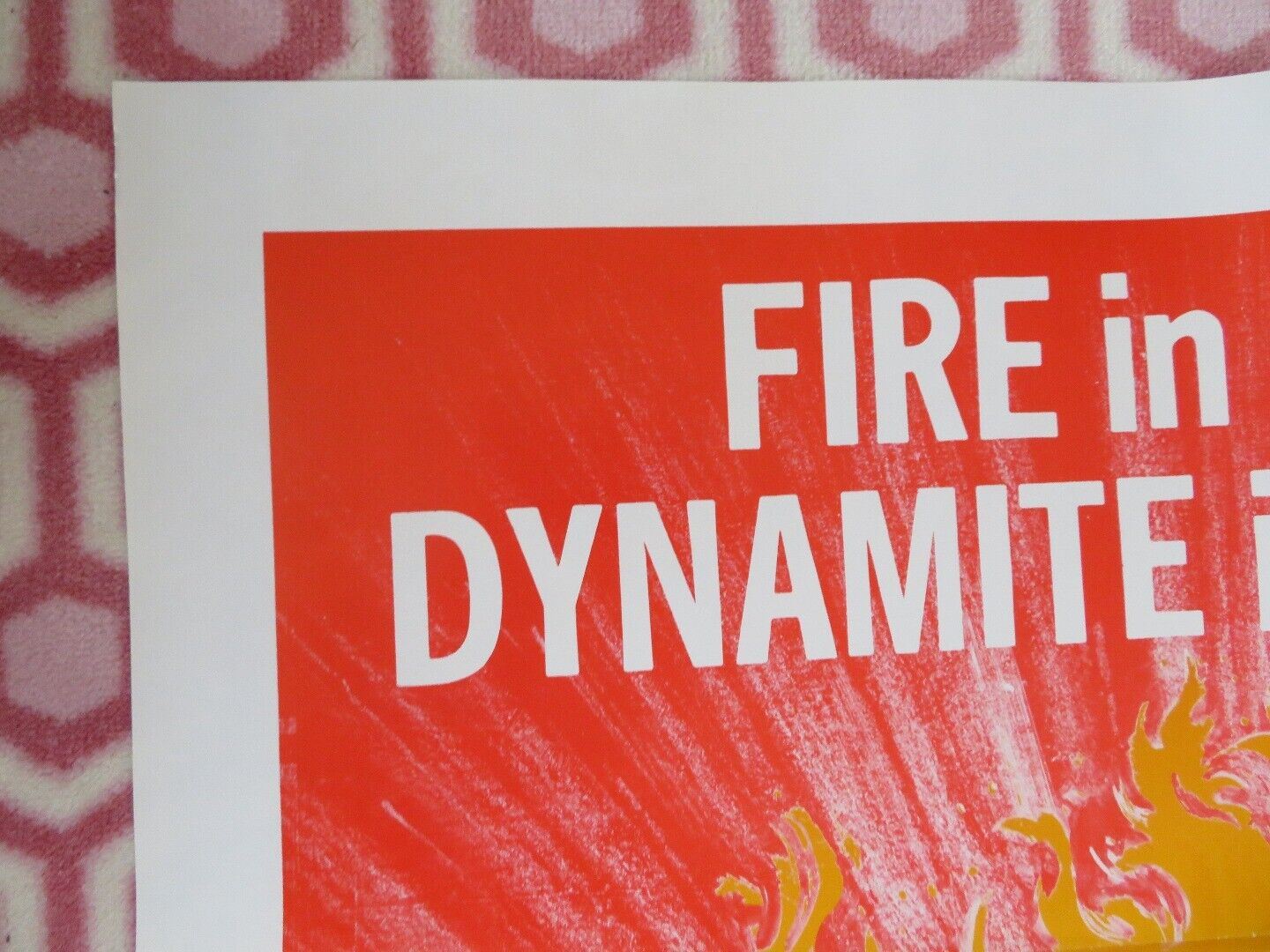 FIRE OF THE TIGER KUNG FU FOLDED US ONE SHEET POSTER CHEW YIP SAI-HO-KAI 1970'S - Rendezvous Cinema