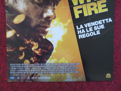 FIRE WITH FIRE ITALIAN LOCANDINA POSTER JOSH DUHAMEL BRUCE WILLIS 2012 Rendezvous Cinema Movie posters
