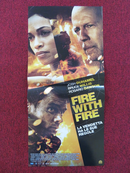 FIRE WITH FIRE ITALIAN LOCANDINA POSTER JOSH DUHAMEL BRUCE WILLIS 2012 Rendezvous Cinema Movie posters