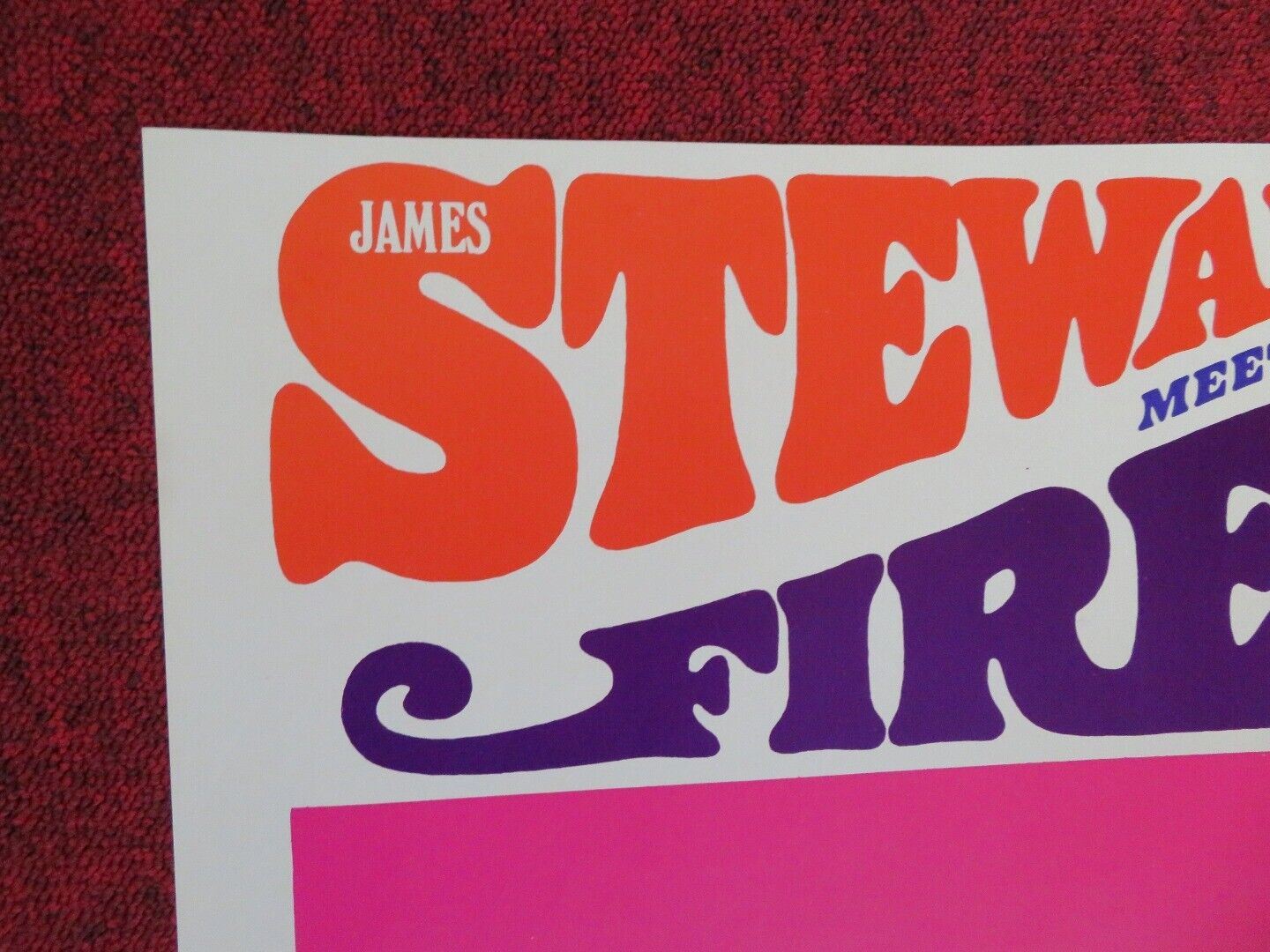 FIRECREEK FOLDED US ONE SHEET POSTER HENRY FONDA JAMES STEWART 1968 Movie posters