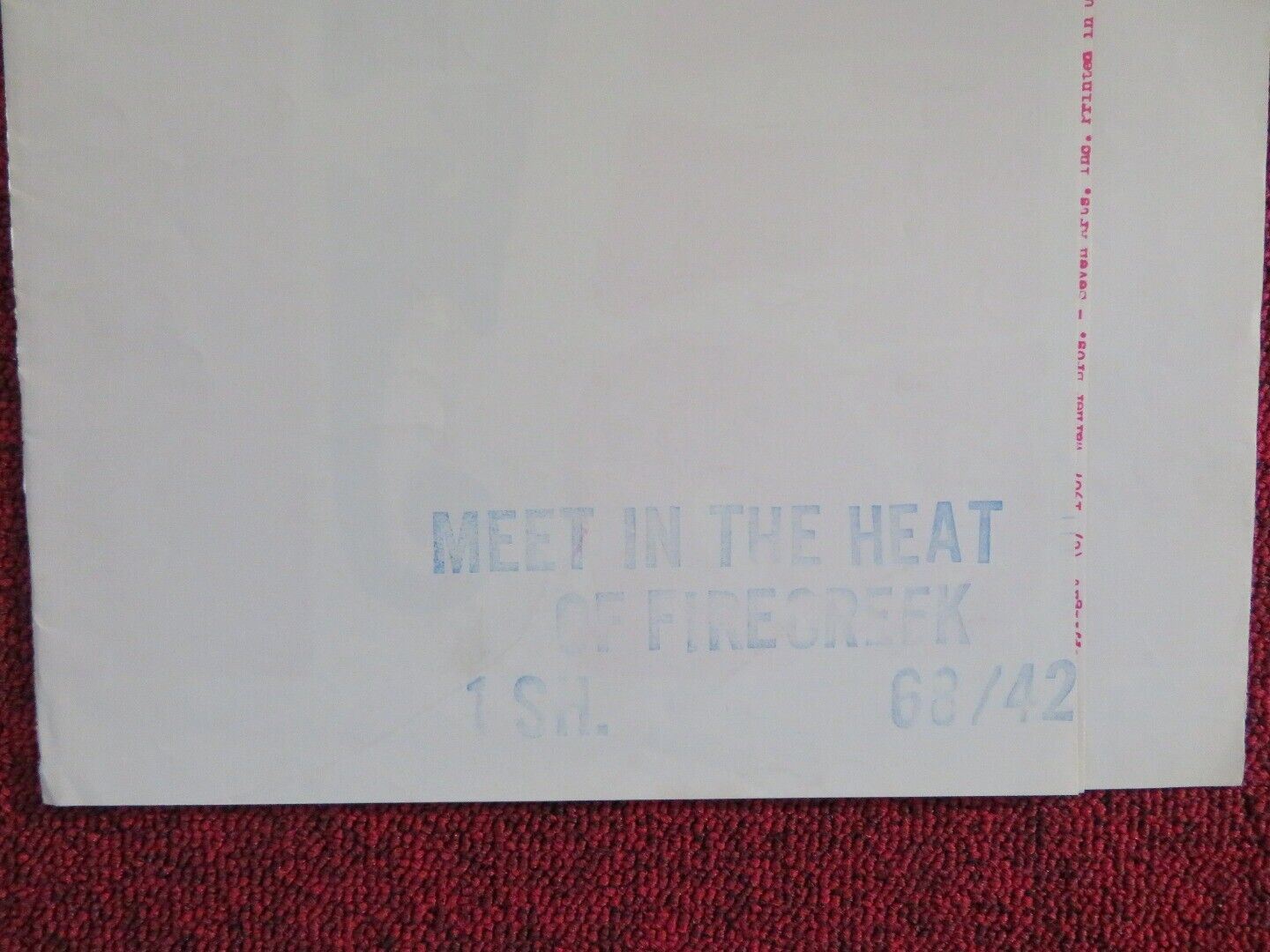 FIRECREEK FOLDED US ONE SHEET POSTER HENRY FONDA JAMES STEWART 1968 Movie posters